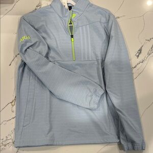 Adidas Light Blue Pullover with White Trim